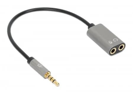 Manhattan Adaptador Auxiliar en “Y” de un Plug a 2 salidas 3.5 mm 2