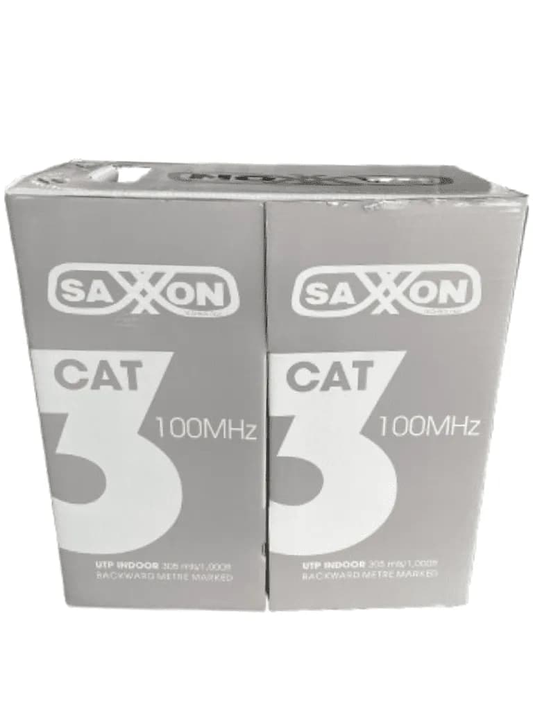 SAXXON OCAT3CCA - Bobina de Cable UTP Cat3/ 305 Metros/ CCA/ Color Gri 4