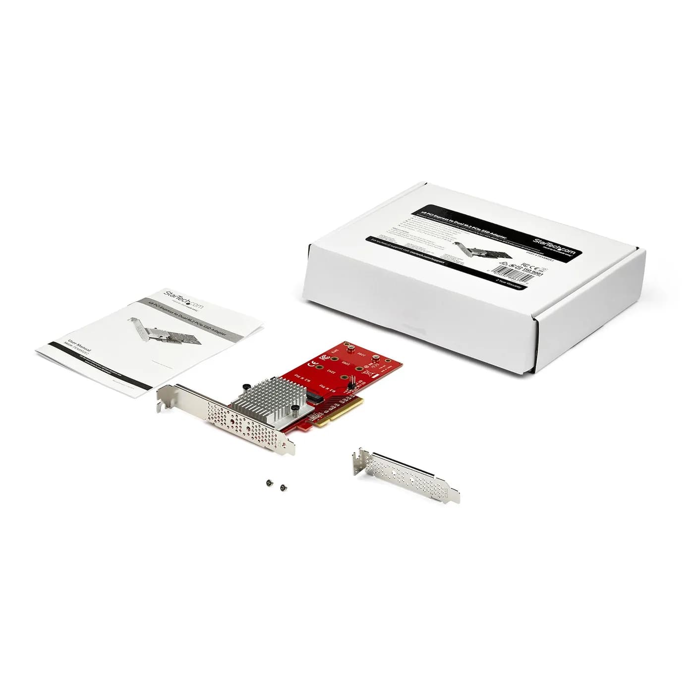 StarTech.com Tarjeta Adaptadora para 2 SSD M.2 PCIe SSD - Dos SSDs NVM 6