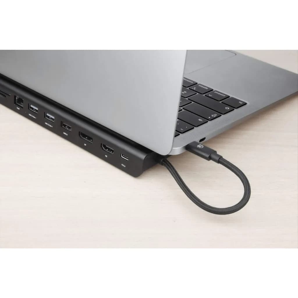 Manhattan Docking station de USB-C a 11 puertos, para tres monitores,  11