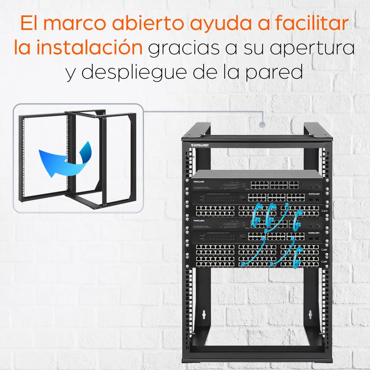 Intellinet 716208 accesorio para rack Panel ciego de la estantería 7