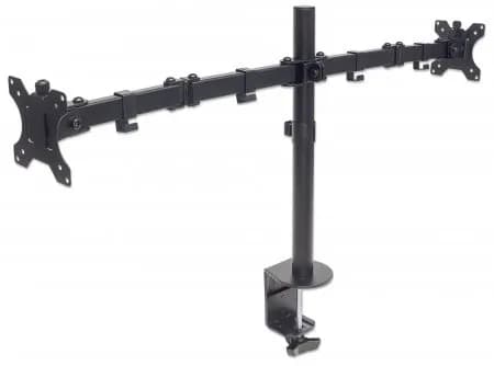 Manhattan Soporte universal para 2 monitores con brazos de doble artic 2