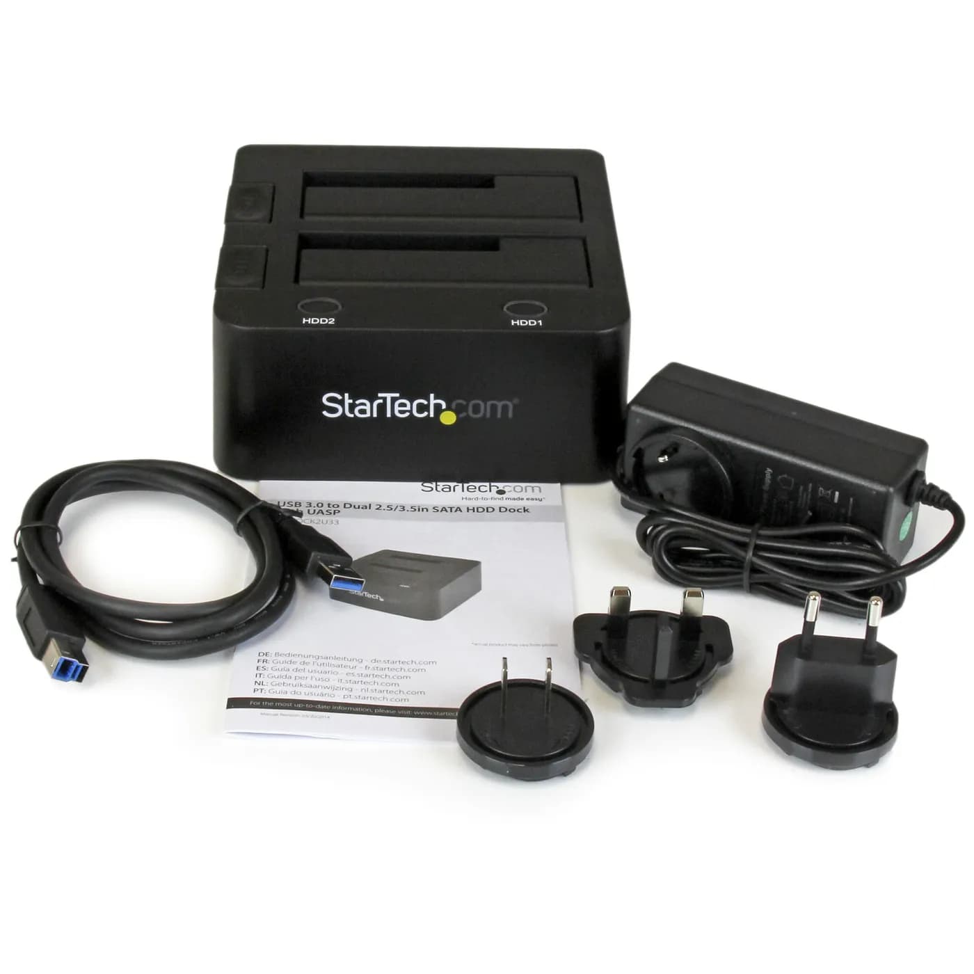 StarTech.com Docking Station de 2 Bahías USB 3.0 a SATA - Base de Acop 8