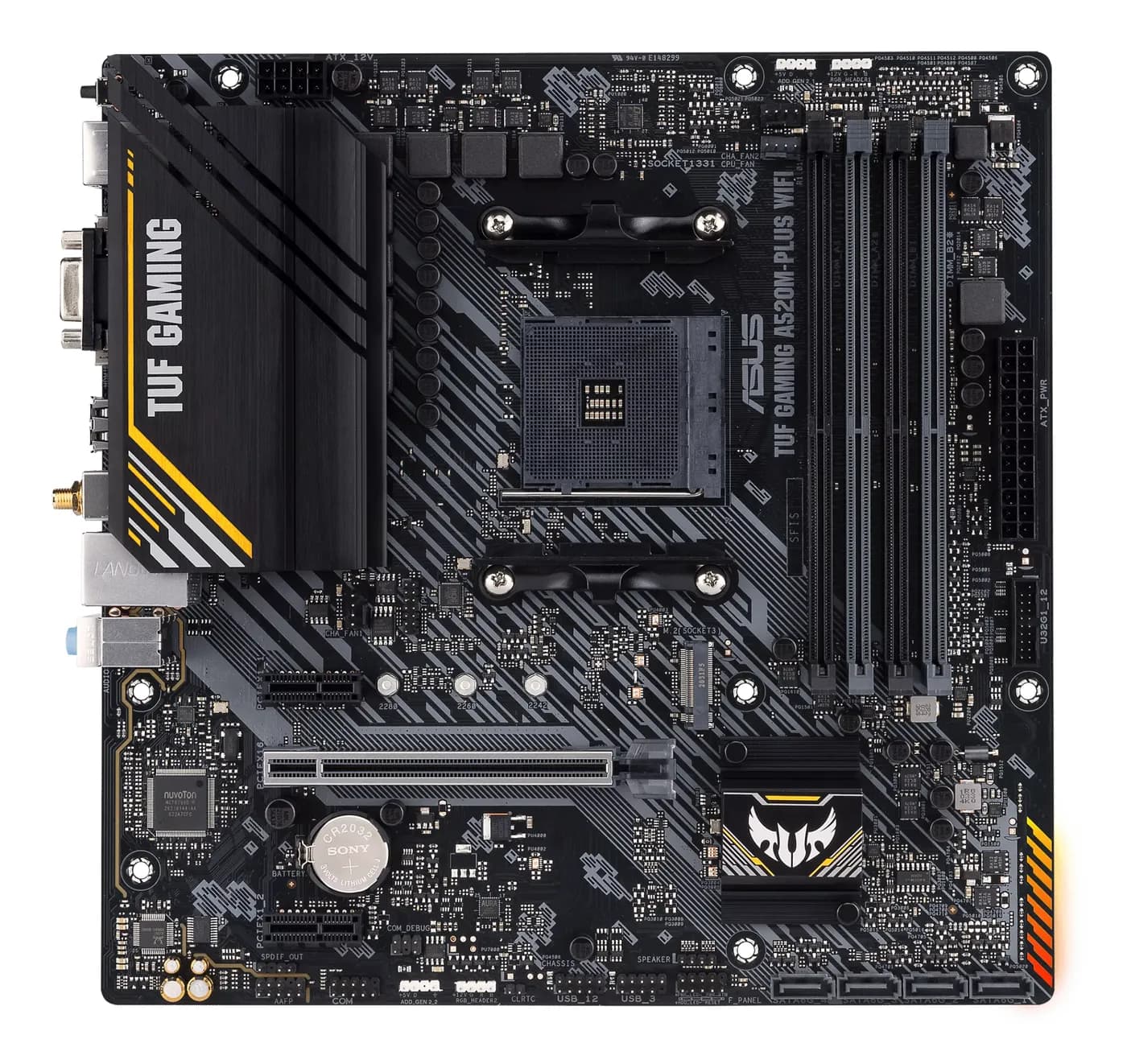 ASUS TUF GAMING A520M-PLUS WIFI AMD A520 Enchufe AM4 Micro ATX 2