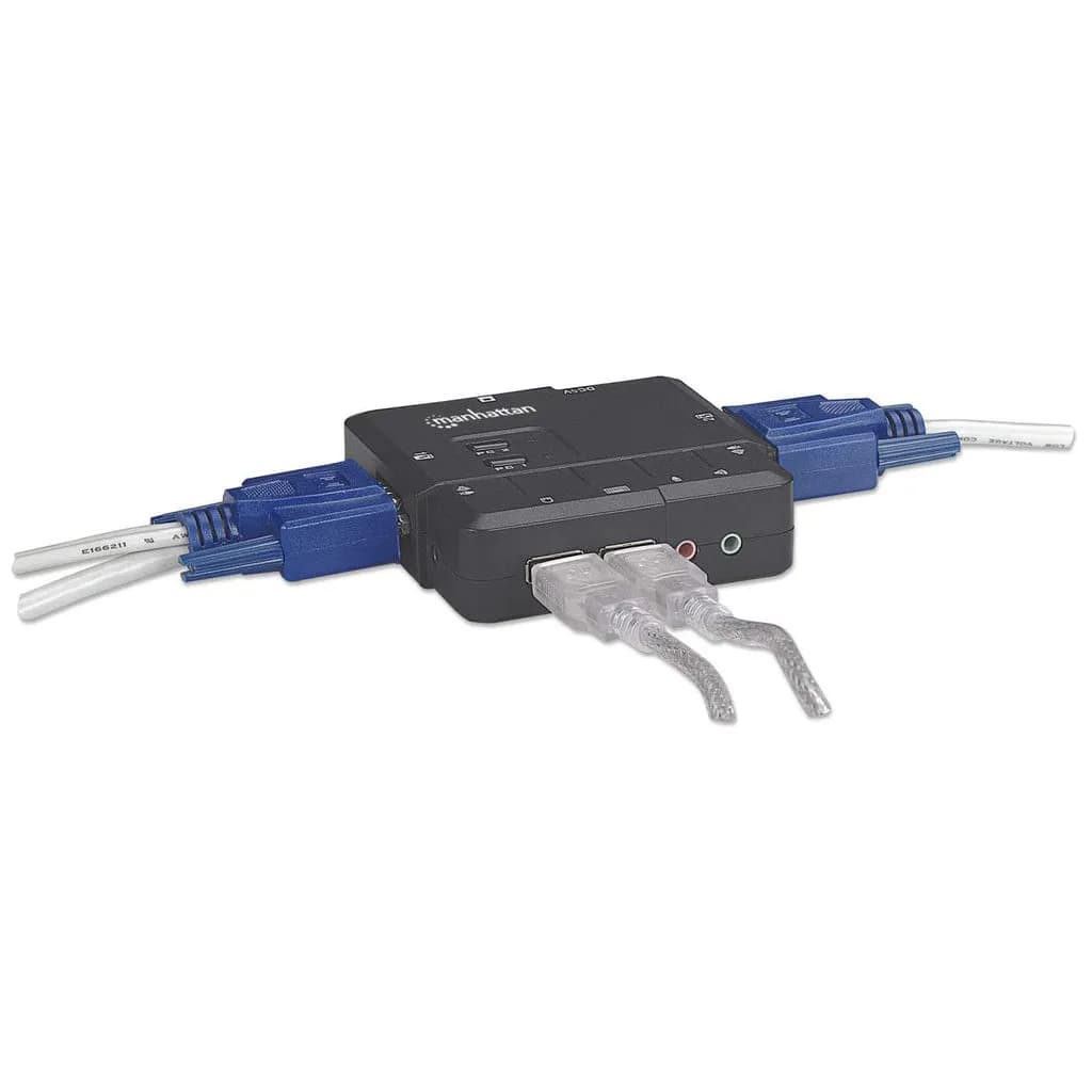Manhattan Switch KVM Compacto de 2 Puertos 7