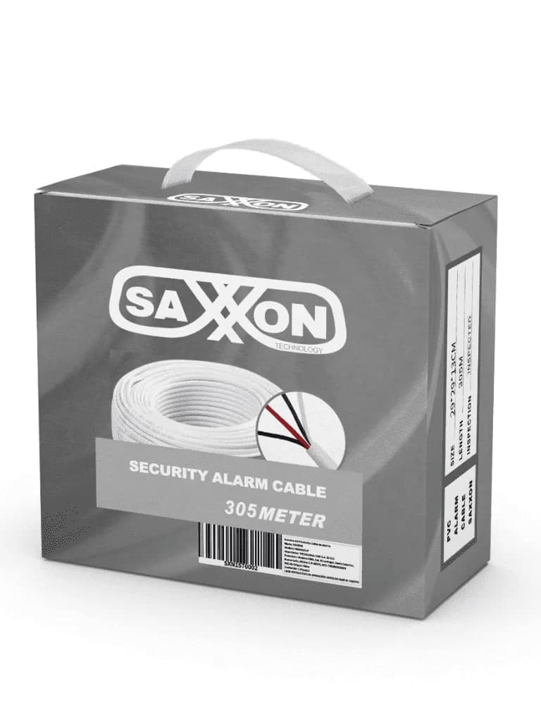SAXXON OWAC2305JF- Cable de alarma de 2 conductores/ CCA/ Calibre 22 A 3