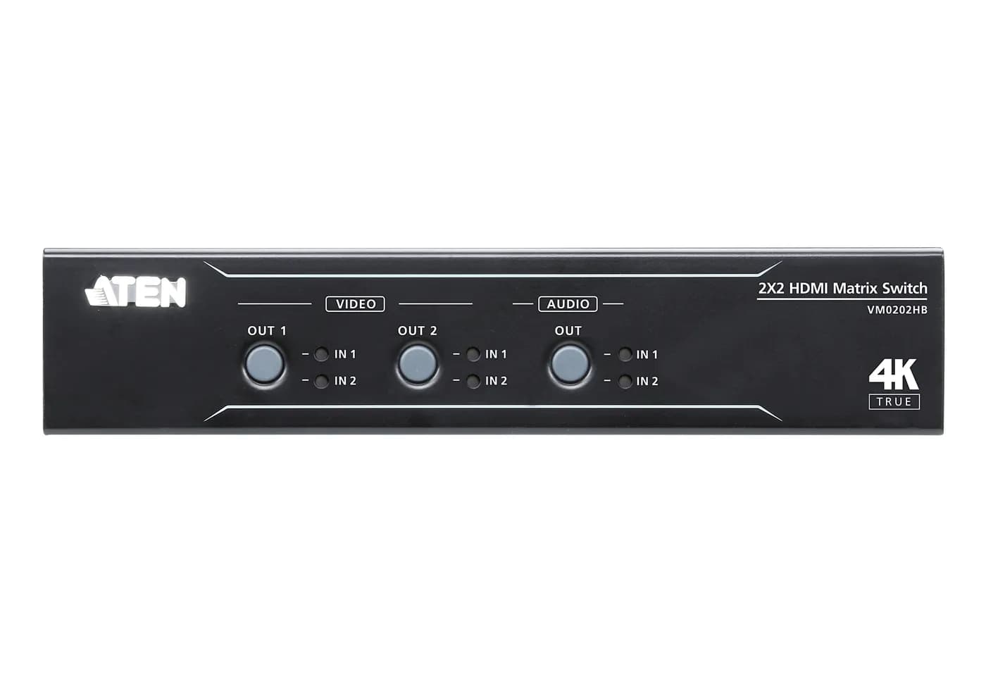 Conmutador matricial HDMI / 2x2 / 4K@60Hz / 18 Gbps / HDCP 2.2 / 16.4  2