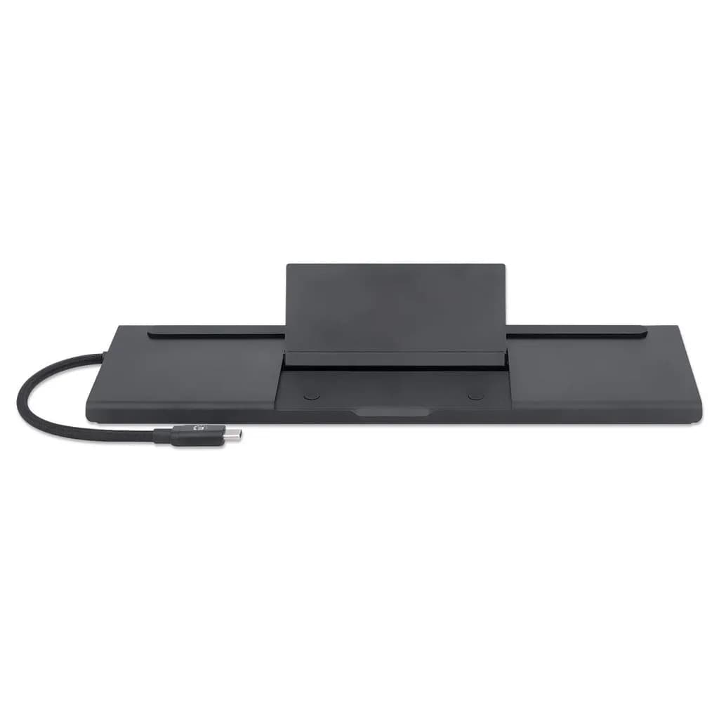 Manhattan Docking station de USB-C a 11 puertos, para tres monitores,  5