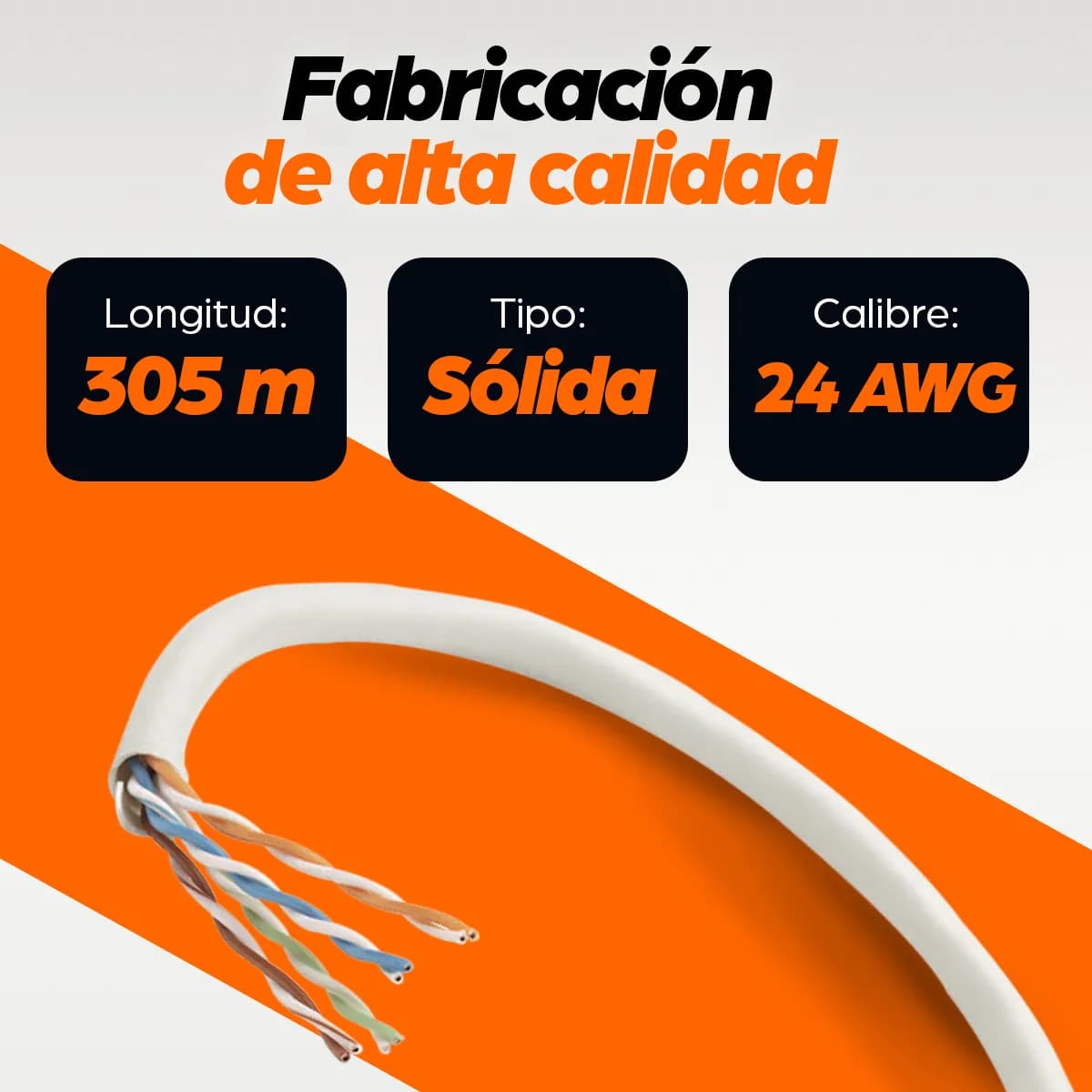 Intellinet BOBINA CABLE UTP DE RED CAT5E CCA ROLLO 305M SOLIDA GRIS, P 2
