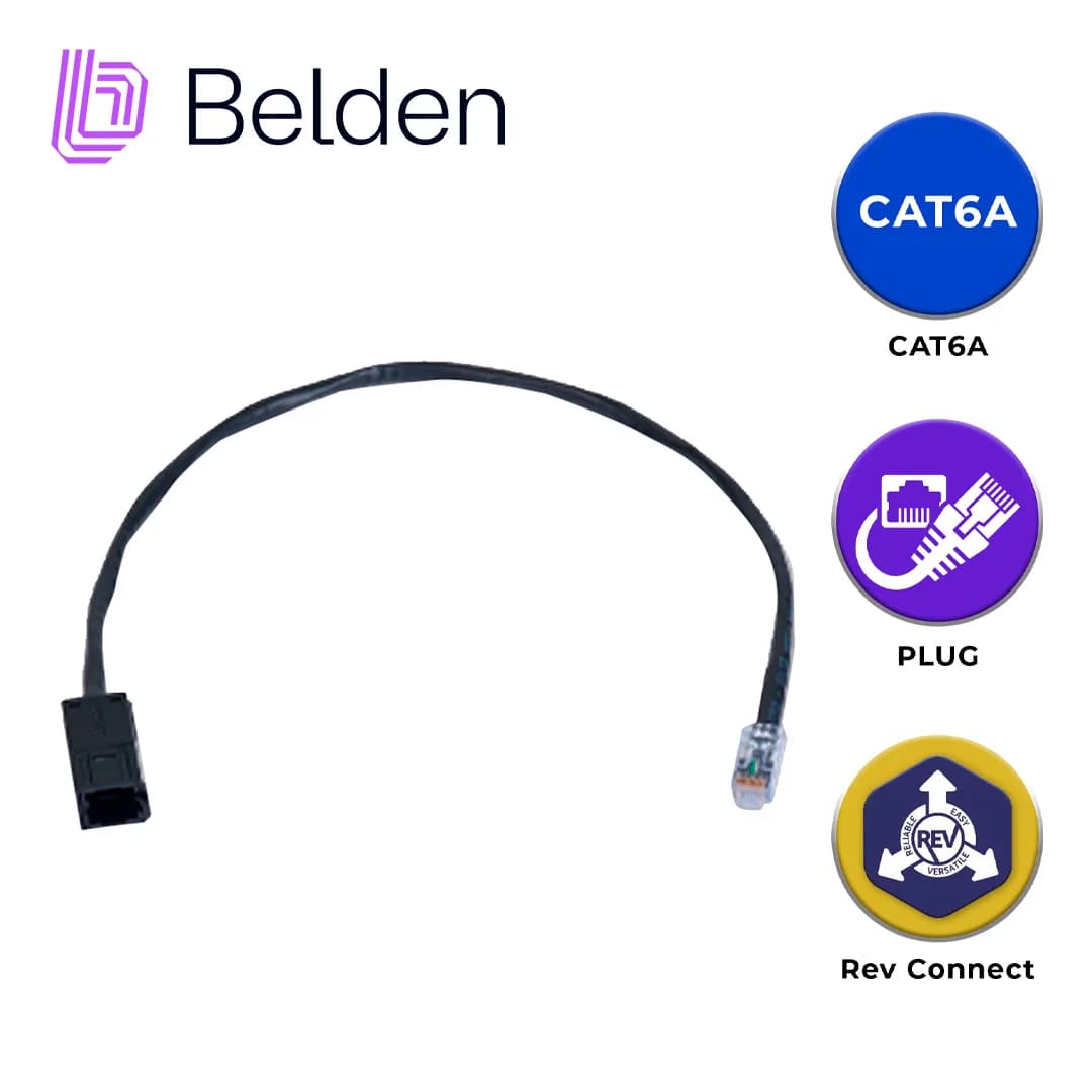 FLEXPLUG UTP REVCONNECT CAT6A BELDEN RVAFFPUBK18-S1 / NEGRO 2
