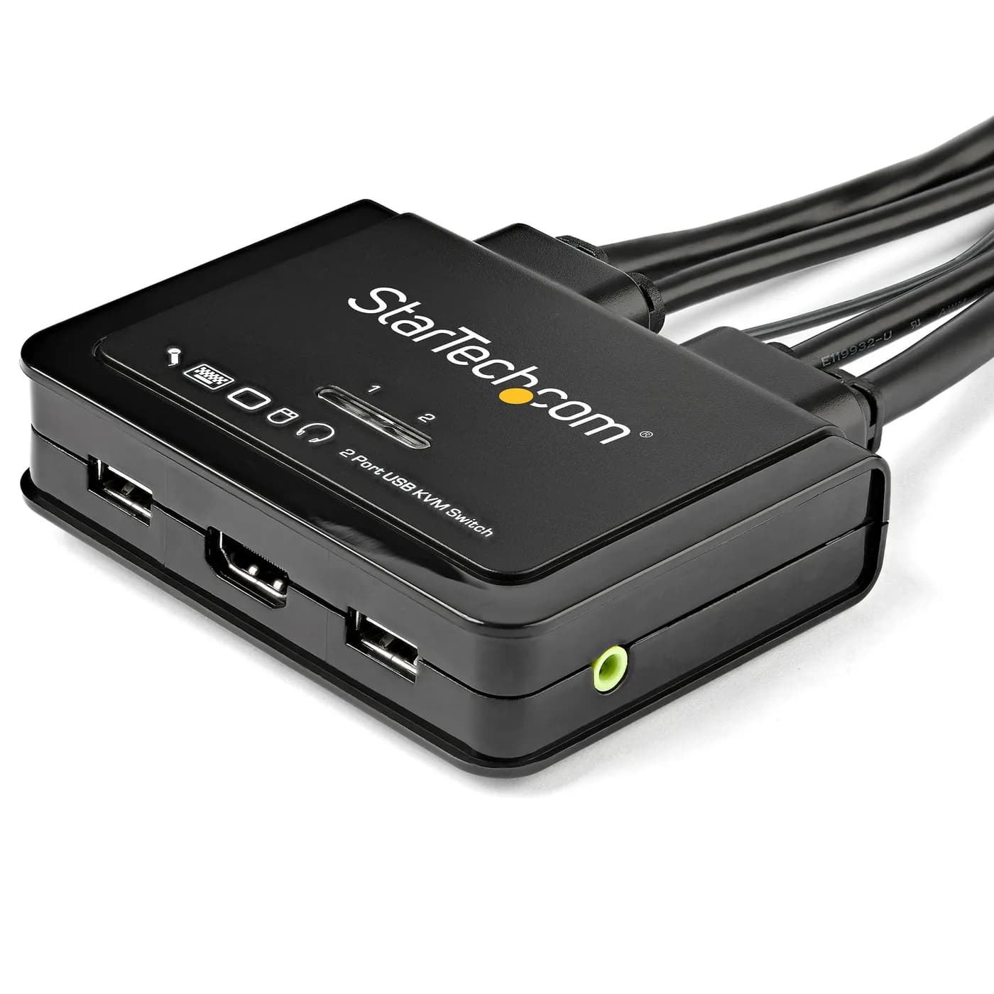 StarTech.com Switch Conmutador KVM de 2 Puertos HDMI con Cables Integr 2