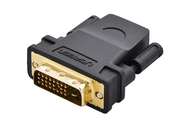 Ugreen 20124 cambiadores de género de cables HDMI DVI Negro, Oro 2