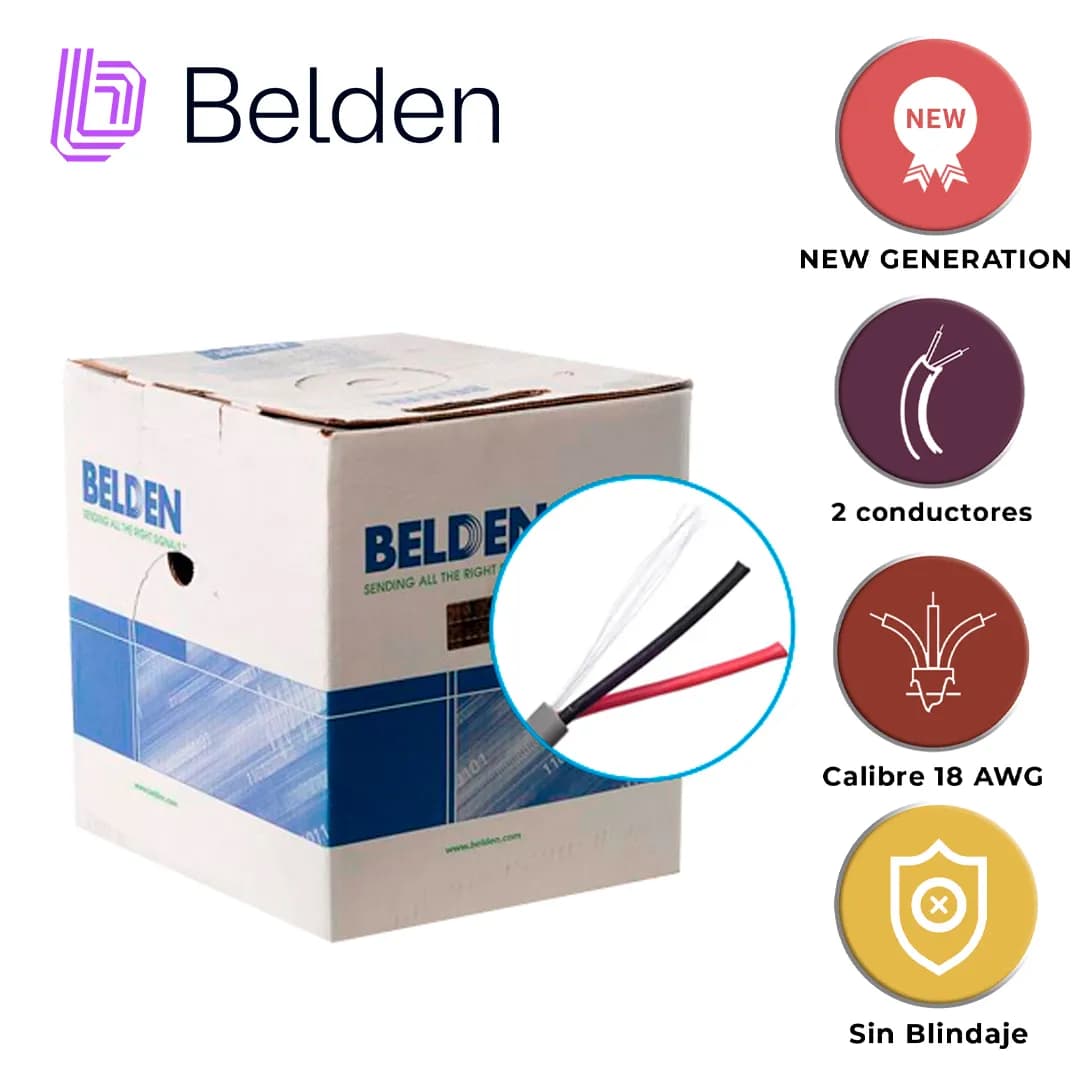 CABLE DE SEGURIDAD Y SONIDO BELDEN 5300UE 008U1000 / INTERIOR / GRIS / 5