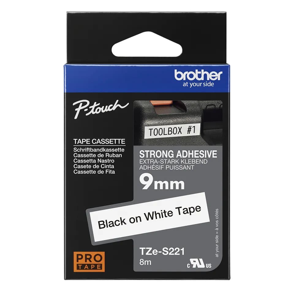 Brother TZE-S221 cinta para impresora de etiquetas TZ 3
