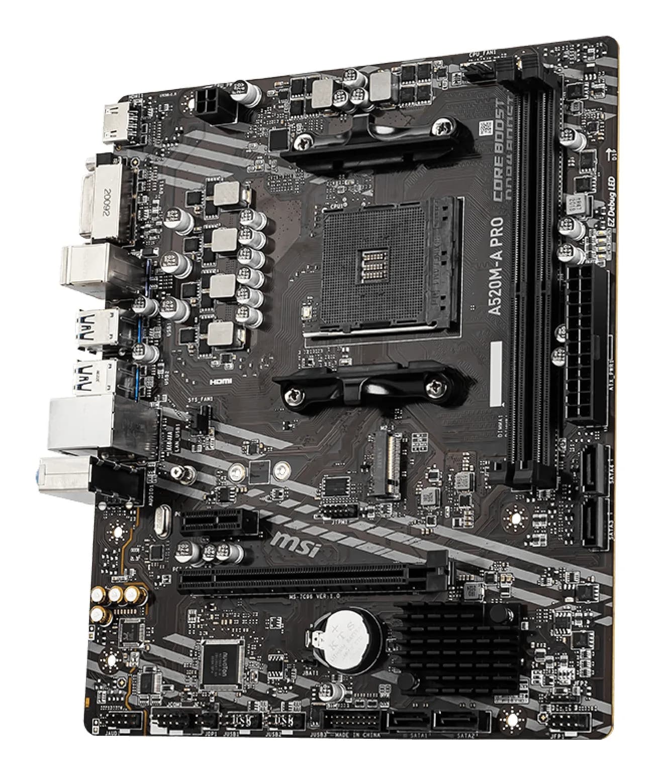MOTHERBOARD MSI A520M PRO 2 DDR4 MAX 64GB SOCAM4 (RYZEN 3ER) HDMI VGA  3