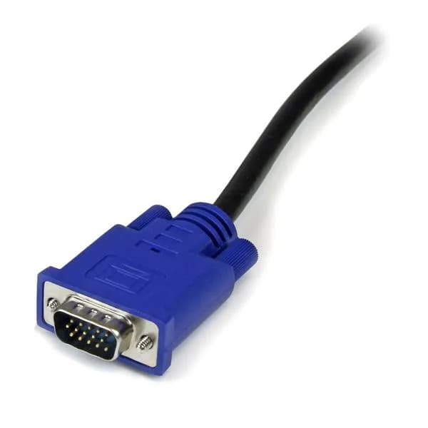 StarTech.com Cable KVM de 3m Ultra Delgado 2-en-1 VGA USB - HD15 Macho 3