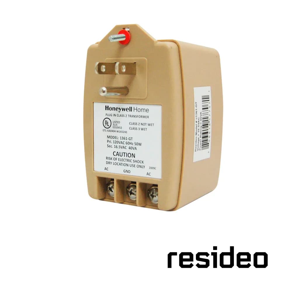 TRANSFORMADOR RESIDEO 1361-GT 16.5VAC 40VA/ COMPATIBLE CON LOS PANELES 2