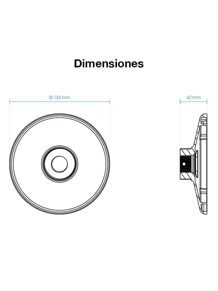 VIVOTEK AM-525_V01 - Base para montaje de cámaras domo exteriores, fab 2