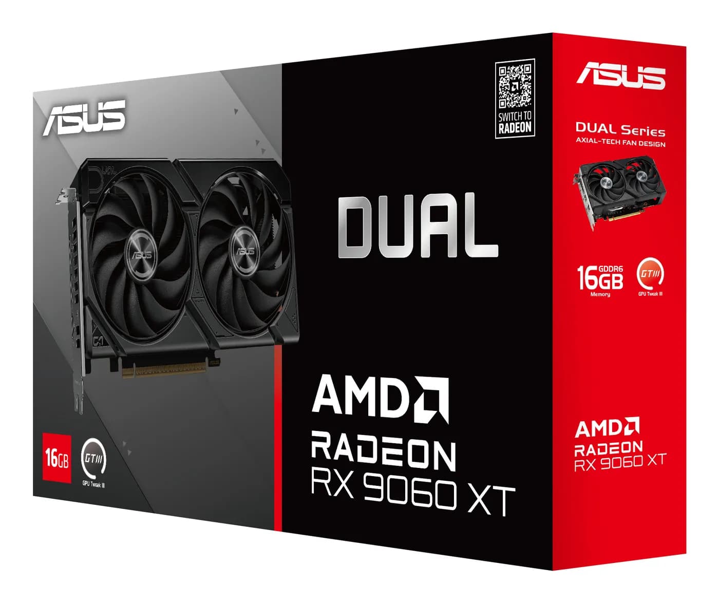 ASUS Dual -RX9060XT-16G AMD Radeon RX 9060 XT 16 GB GDDR6 12