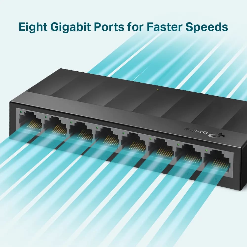 Switch de escritorio / 8 puertos Gigabit / 16 Gbps capacidad de conmut 3