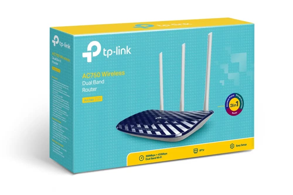 TP-Link Archer C20 W router inalámbrico Ethernet rápido Doble banda (2 4