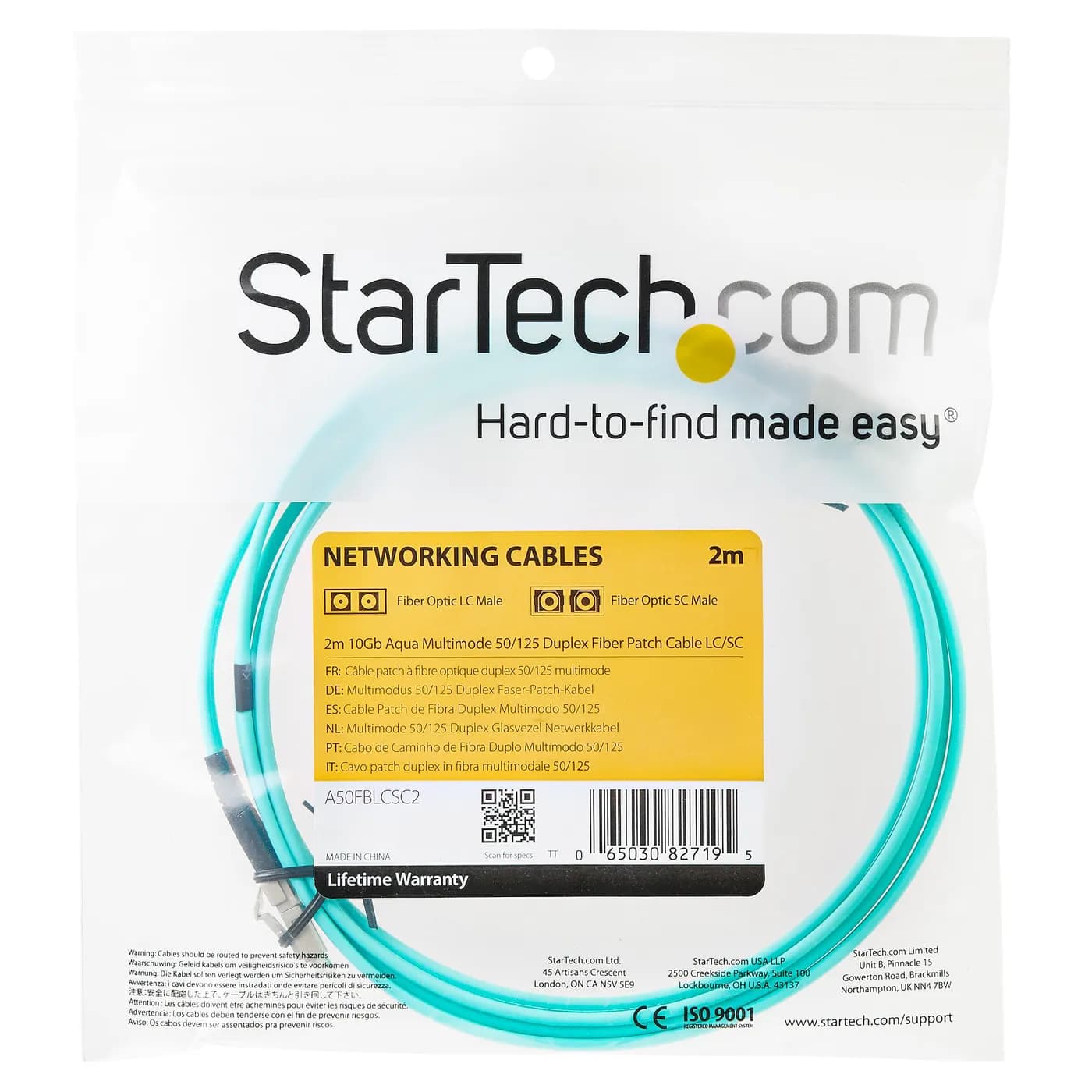 StarTech.com Cable de 2m de Fibra Óptica Multimodo OM3 LC a LC UPC - F 4