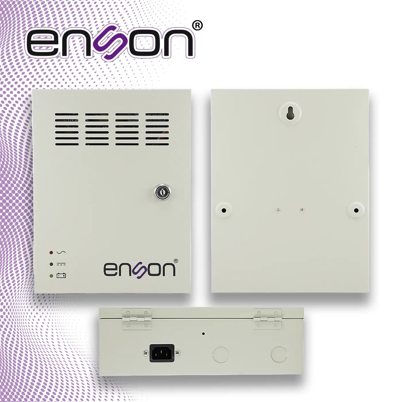 FUENTE DE PODER TIPO CAJA ENSON PSB-1218BACKUP 12VDC 10A 18 CANALES DE 7