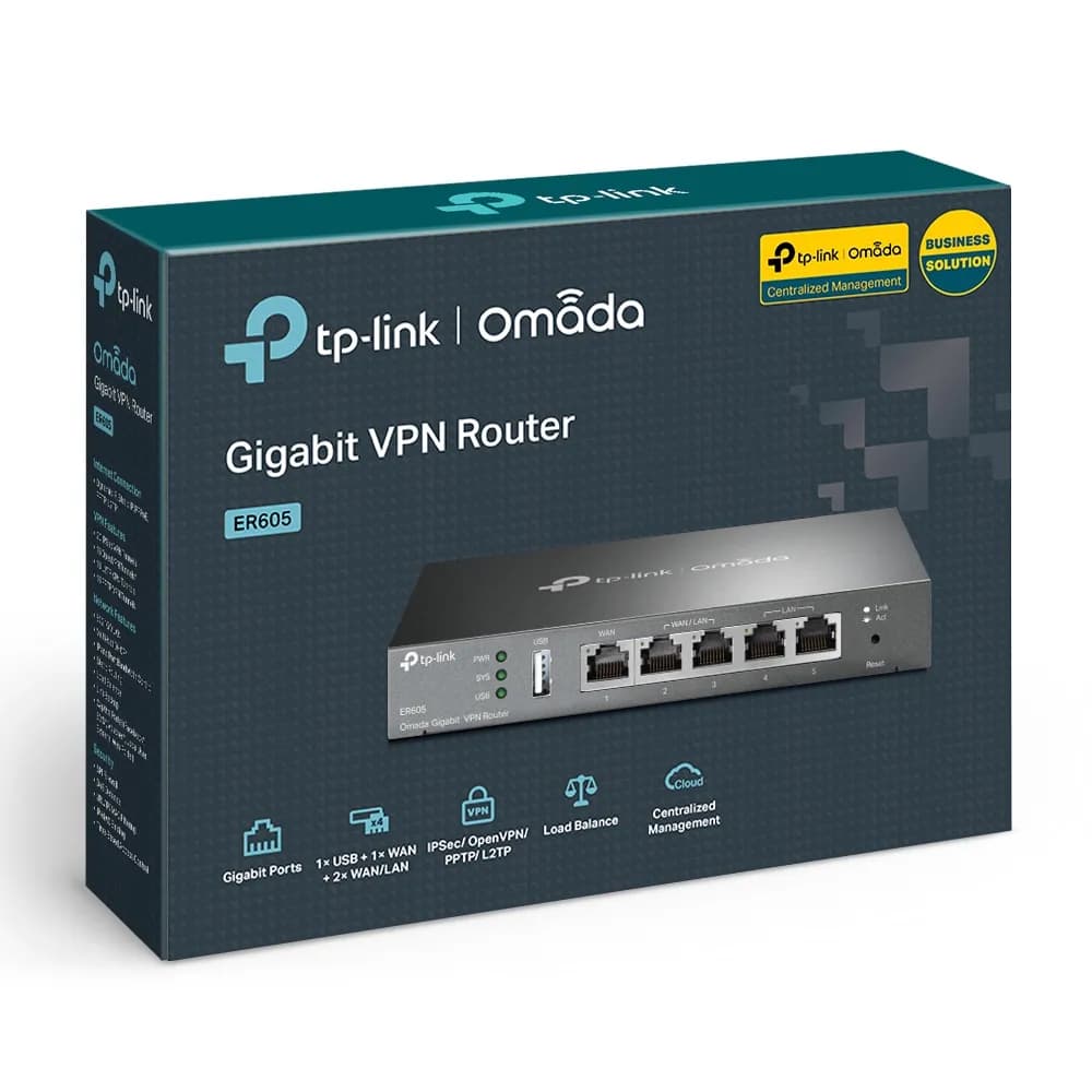 TP-Link Omada ER605 enrutador Gigabit Ethernet Negro 5