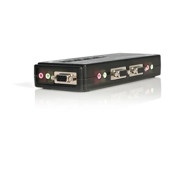 StarTech.com Juego de Conmutador Switch KVM 4 Puertos Vídeo VGA USB 2. 4
