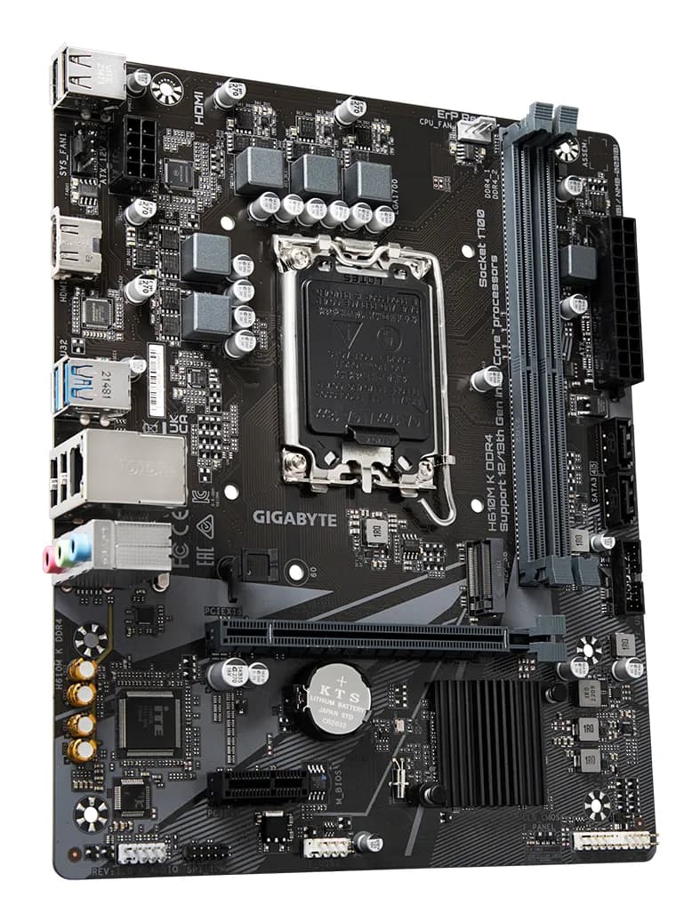 GIGABYTE H610M K DDR4 placa base Intel H610 Express LGA 1700 Micro ATX 3