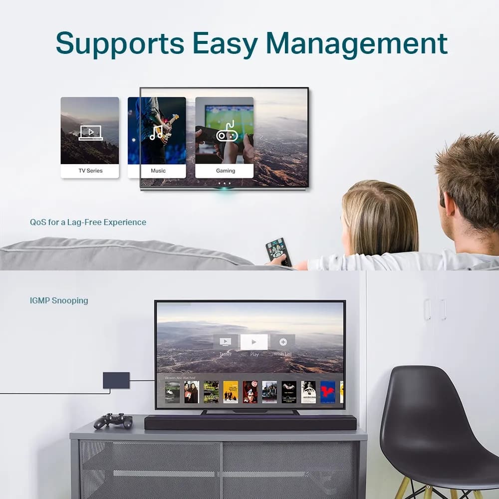 TP-Link TL-SG105E dispositivo de redes Gestionado L2 Gigabit Ethernet  6