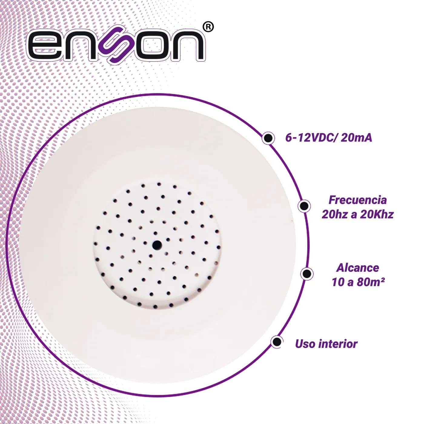 MICROFONO ENSON ENS-PA7MIC TIPO COUNTER -35DB REQUIERE CONECTORES DE A 6