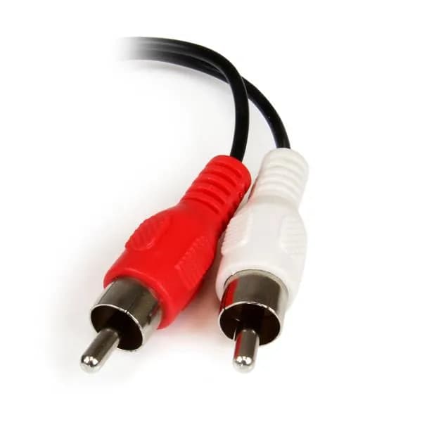StarTech.com 0.152m 3.5mm - 2xRCA m/f cable de audio 3,5mm Negro 3