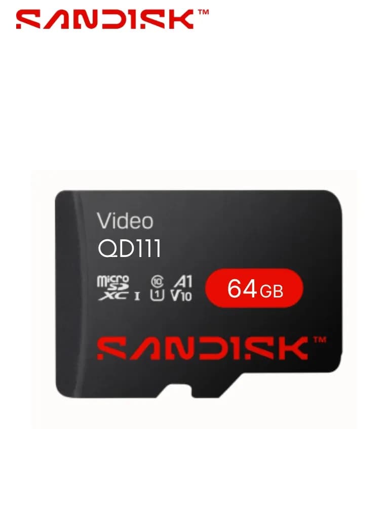 SANDISK - Memoria SC QD111 MICRO SDHC 64GB / Clase 10/ U1 Lectura 100 