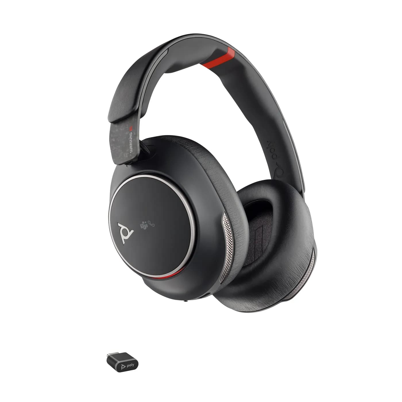 HP Poly Auriculares USB-C Poly Voyager Surround 85 UC con certificació 2
