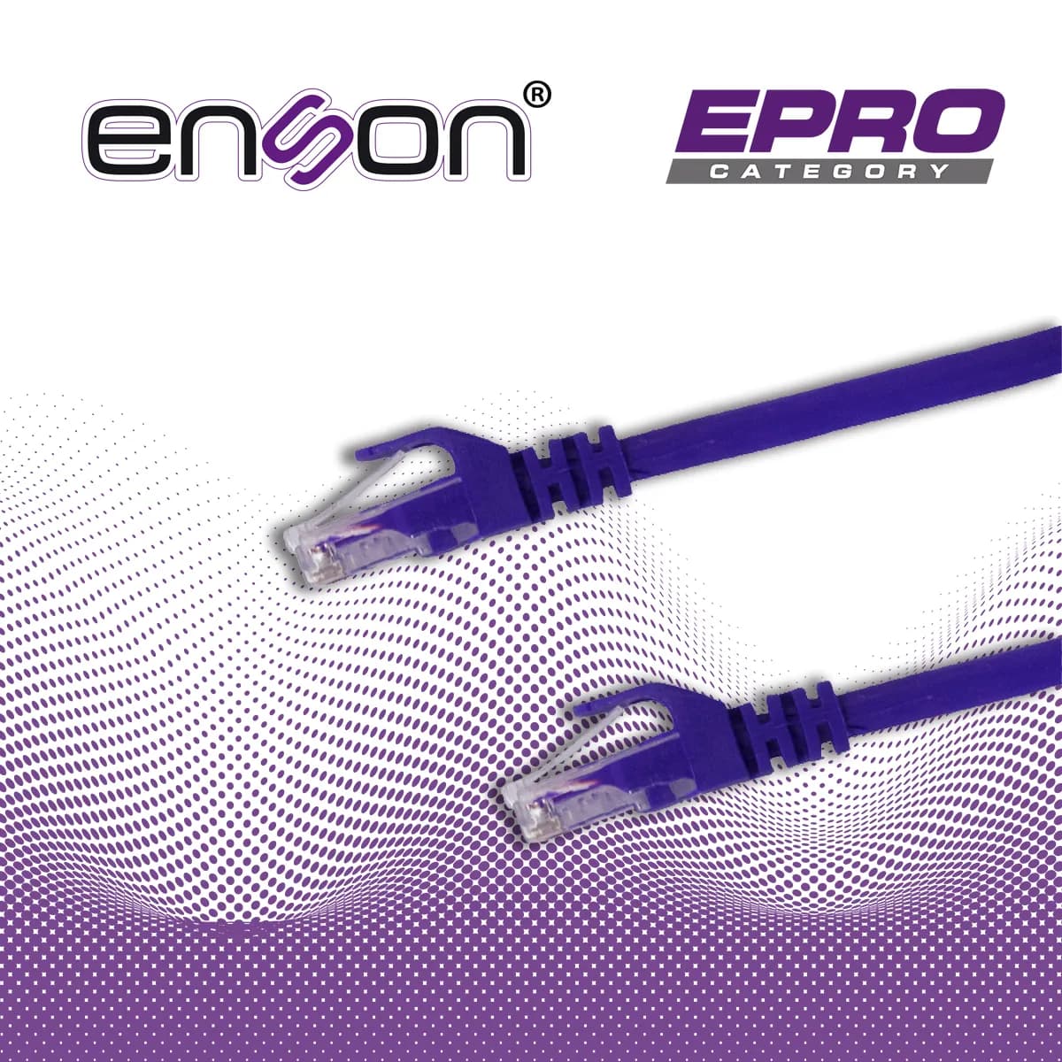 PATCHCORD UTP ENSON P6006P CAT6 60CM MORADO SERIE EPRO 100-II 100 POR  5