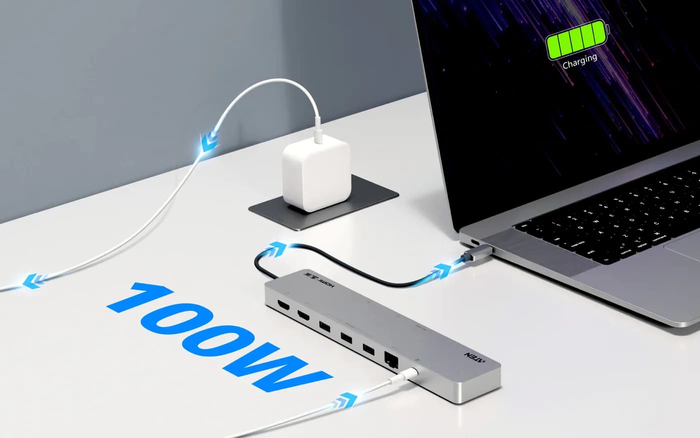 Dock Multipuerto USB-C / 11 en 1 / 8K@120Hz Single o Dual 4K@60Hz / PD 6