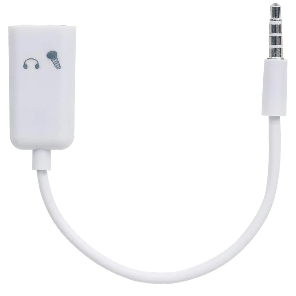 Manhattan Adaptador Audio Estéreo 3.5 mm 2 a1 para Micrófono Y Audífon 4