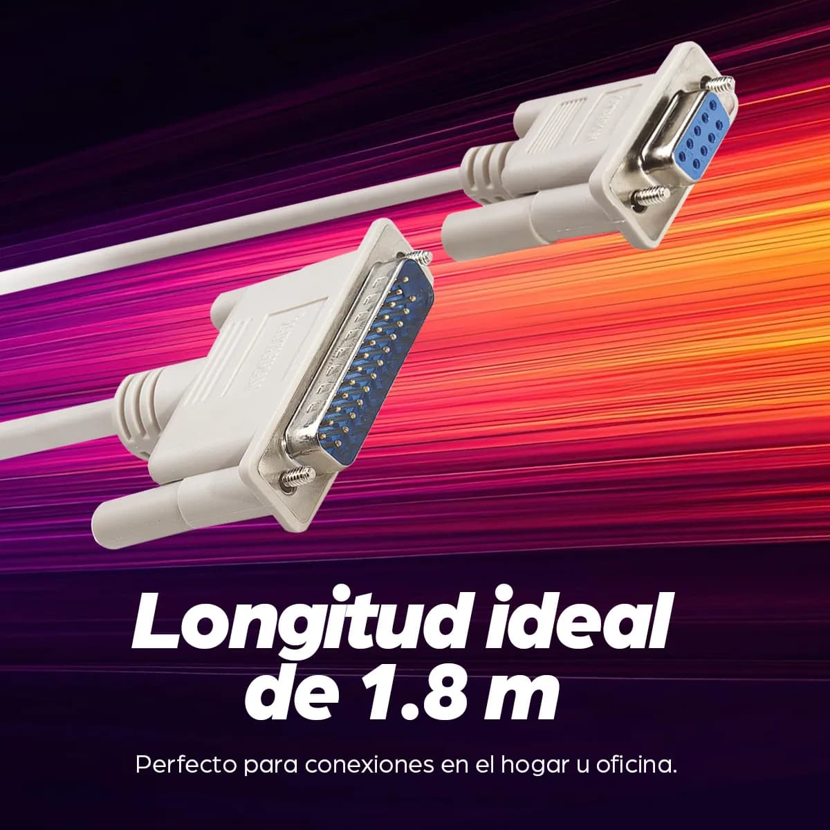 Manhattan 314770 cable serial Gris 1.8 m DB-9 DB-25 5