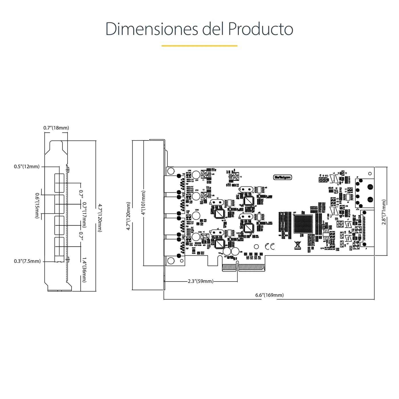 StarTech.com Tarjeta PCI Express de 4 Puertos USB-A - Tarjeta PCIe USB 15
