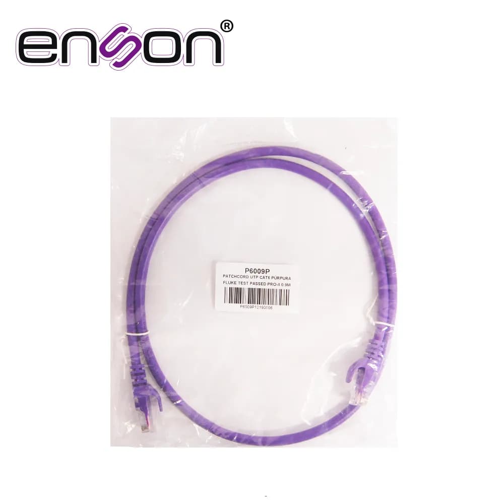 PATCHCORD UTP ENSON P6009P CAT6 90CM MORADO SERIE EPRO 100-II 100 POR  3