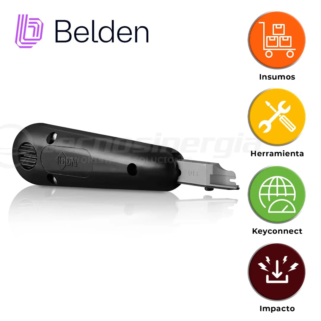 HERRAMIENTA PONCHADORA KEYCONNECT BELDEN AX100749 /INTERIOR / NEGRO 3