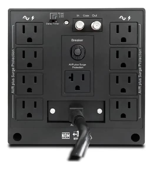 CDP R-AVR5008 regulador de voltaje 9 salidas AC 120 V Negro, Blanco 3