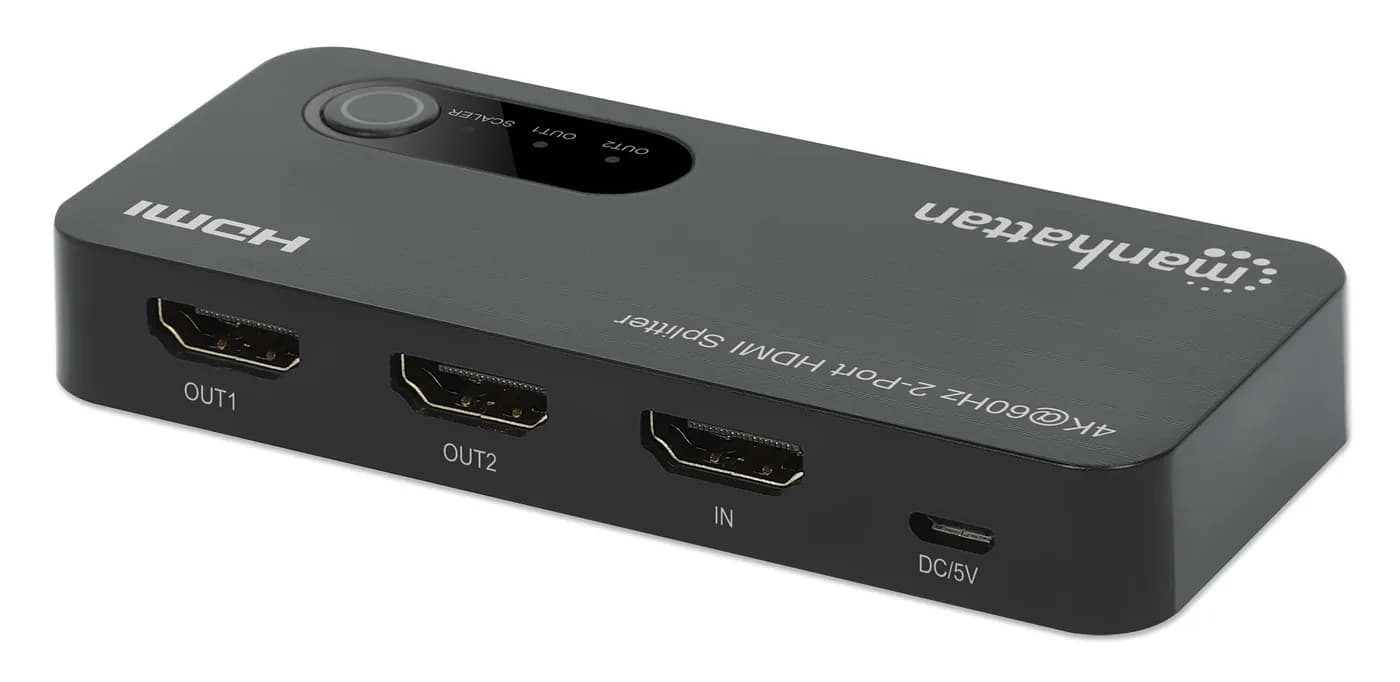 Manhattan 207614 divisor de vídeo HDMI 2x HDMI 4