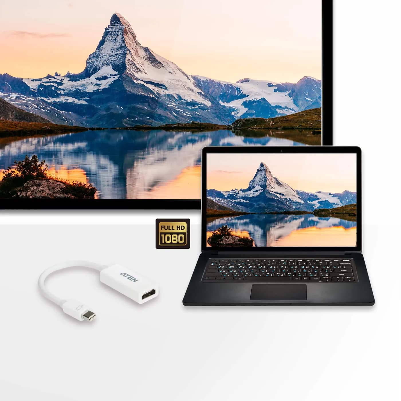 Adaptador Mini DisplayPort a HDMI / 1920x1200 / 1080p HDTV / Audio Dol 2