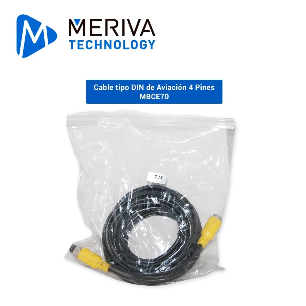 CABLE DIN DE AVIACION SERIE ECO MERIVA TECHNOLOGY MBCE70 / 4 PINES / 7 3