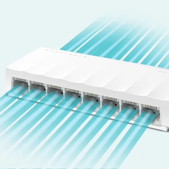 Switch no administrado / 8 puertos 10/100Mbps / Fanless / 4.9 x 1.9 x  5