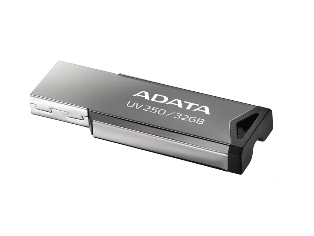 MEMORIA USB ADATA AUV250-32G-RBK 32GB PLATA 2.0 2