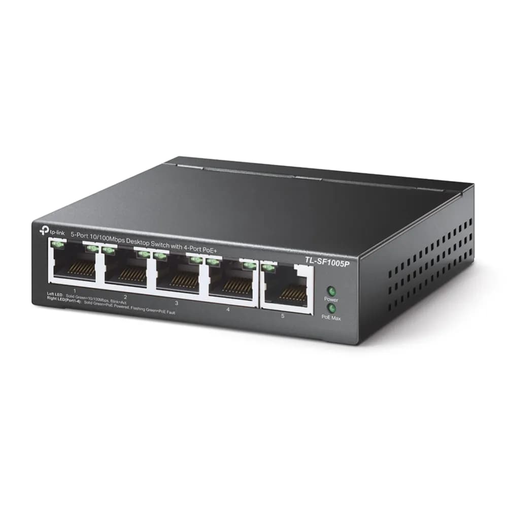 TP-Link TL-SF1005P No administrado Fast Ethernet (10/100) Energía sobr 2