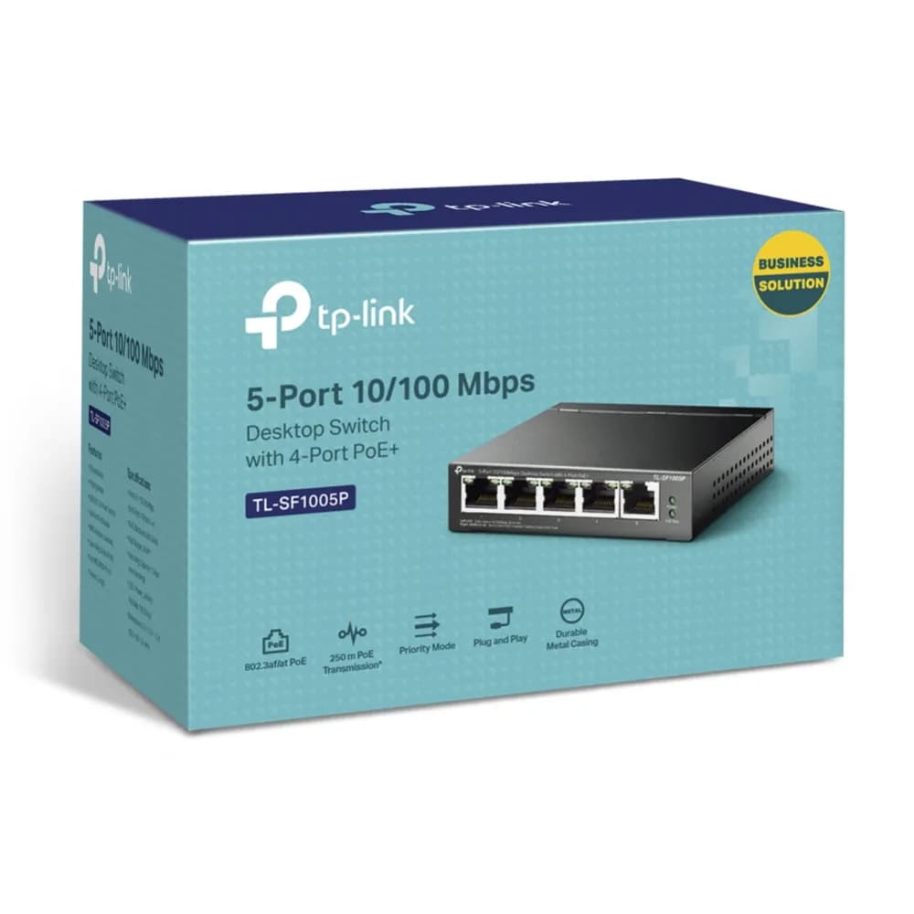 TP-Link TL-SF1005P No administrado Fast Ethernet (10/100) Energía sobr 4